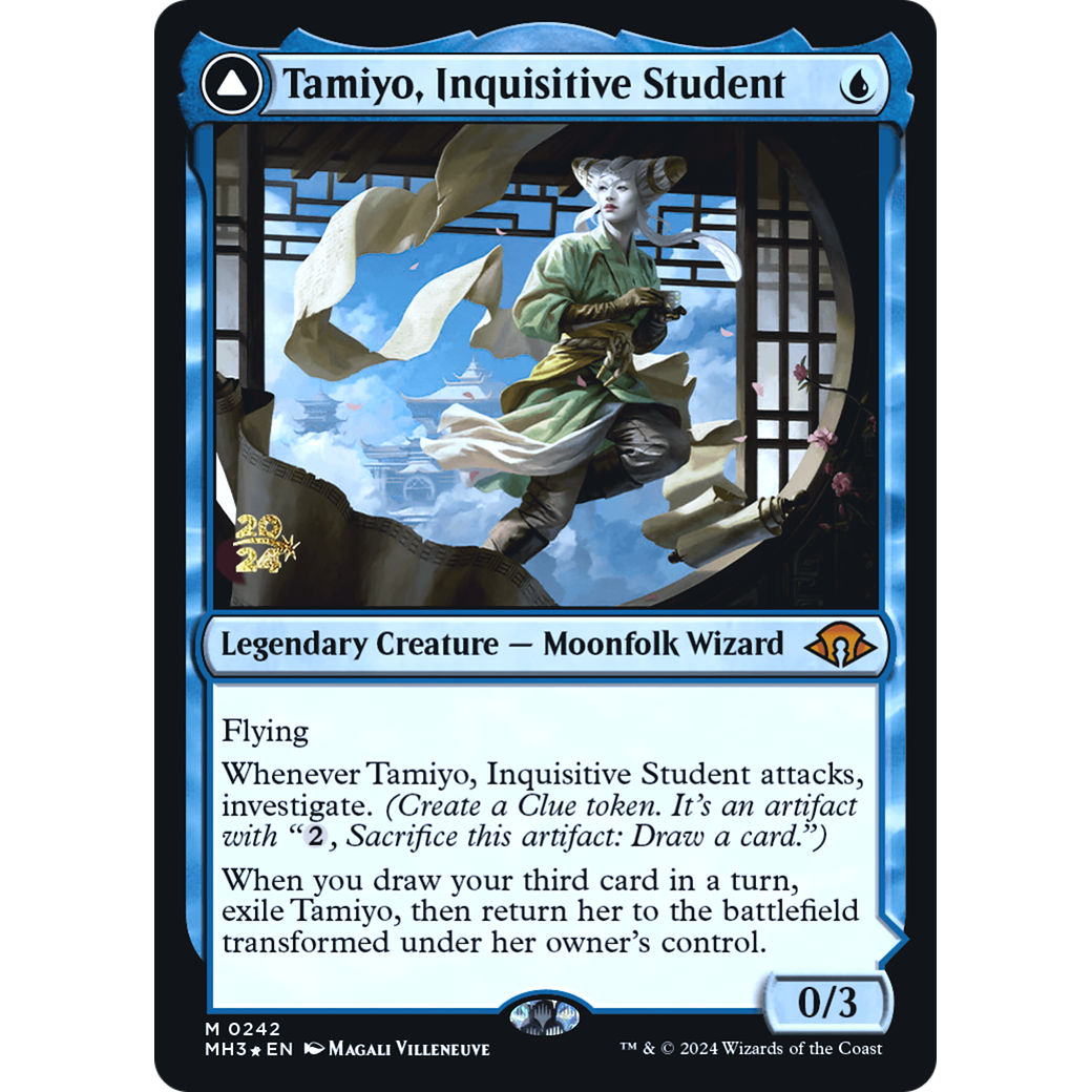 Tamiyo, Inquisitive Student // Tamiyo, Seasoned Scholar (PRE-242S) - Modern Horizons 3 Promos Foil