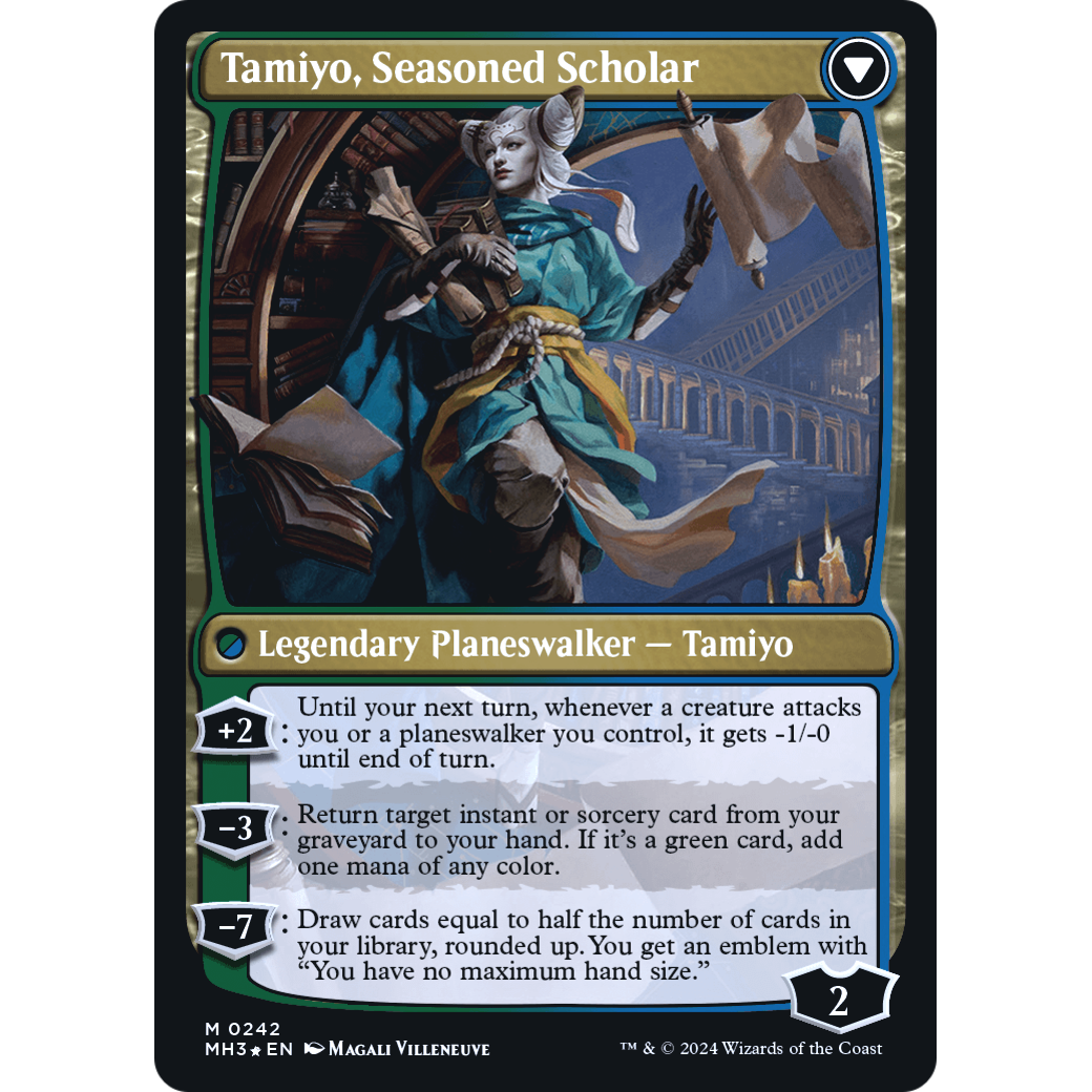 Tamiyo, Inquisitive Student // Tamiyo, Seasoned Scholar (PRE-242S) - Modern Horizons 3 Promos Foil