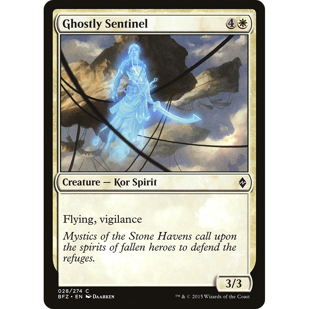 Ghostly Sentinel (BFZ-028) - Battle for Zendikar