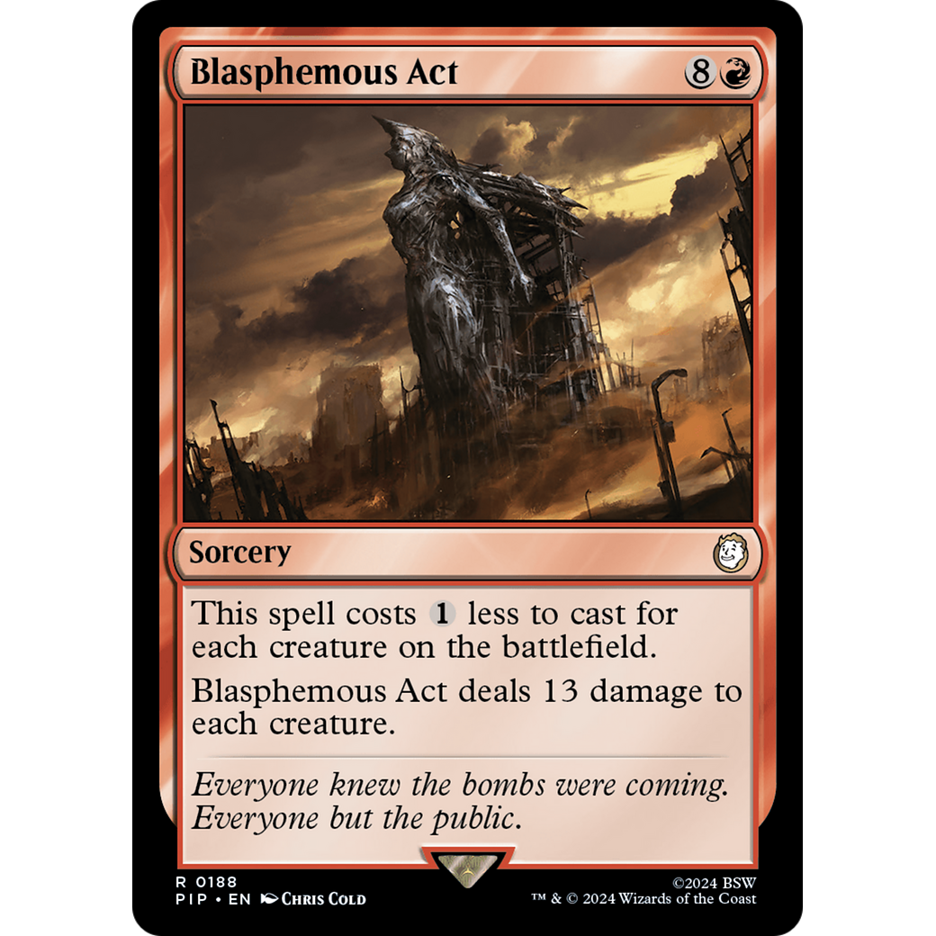 Blasphemous Act (PIP-188) - Fallout