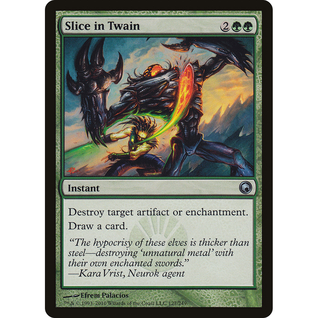 Slice in Twain (SOM-127) - Scars of Mirrodin Foil