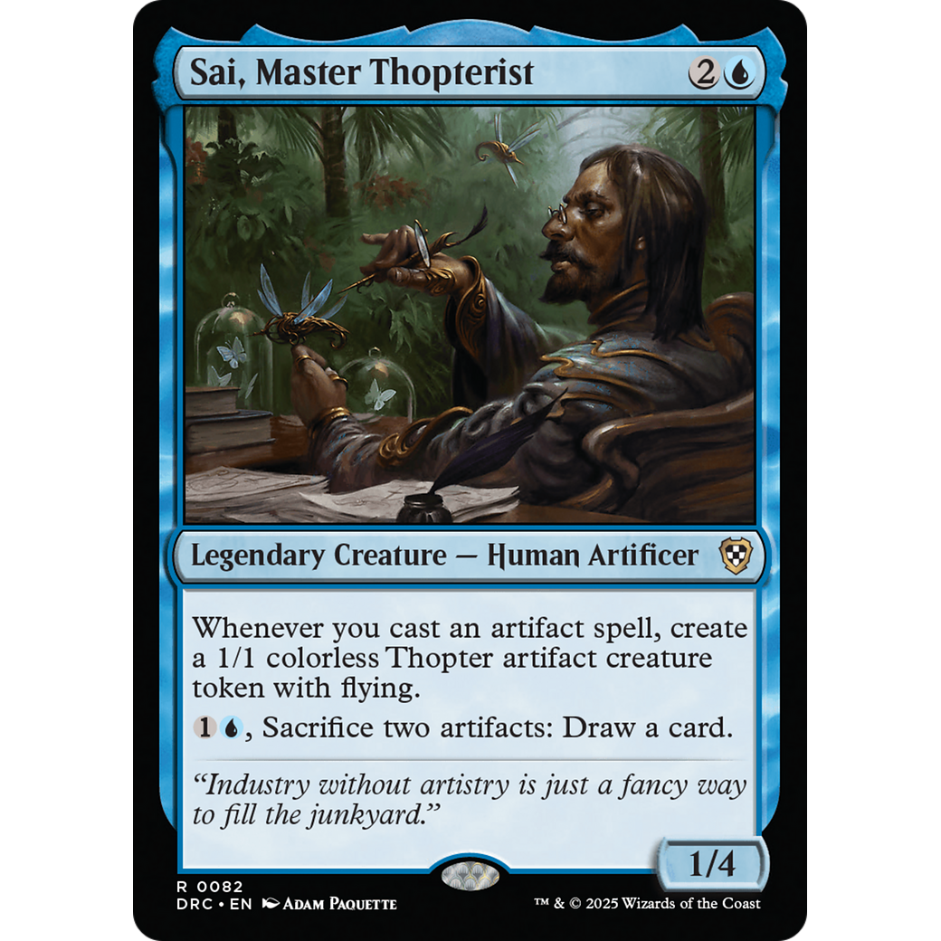 Sai, Master Thopterist (DRC-082) - Commander: Aetherdrift Foil