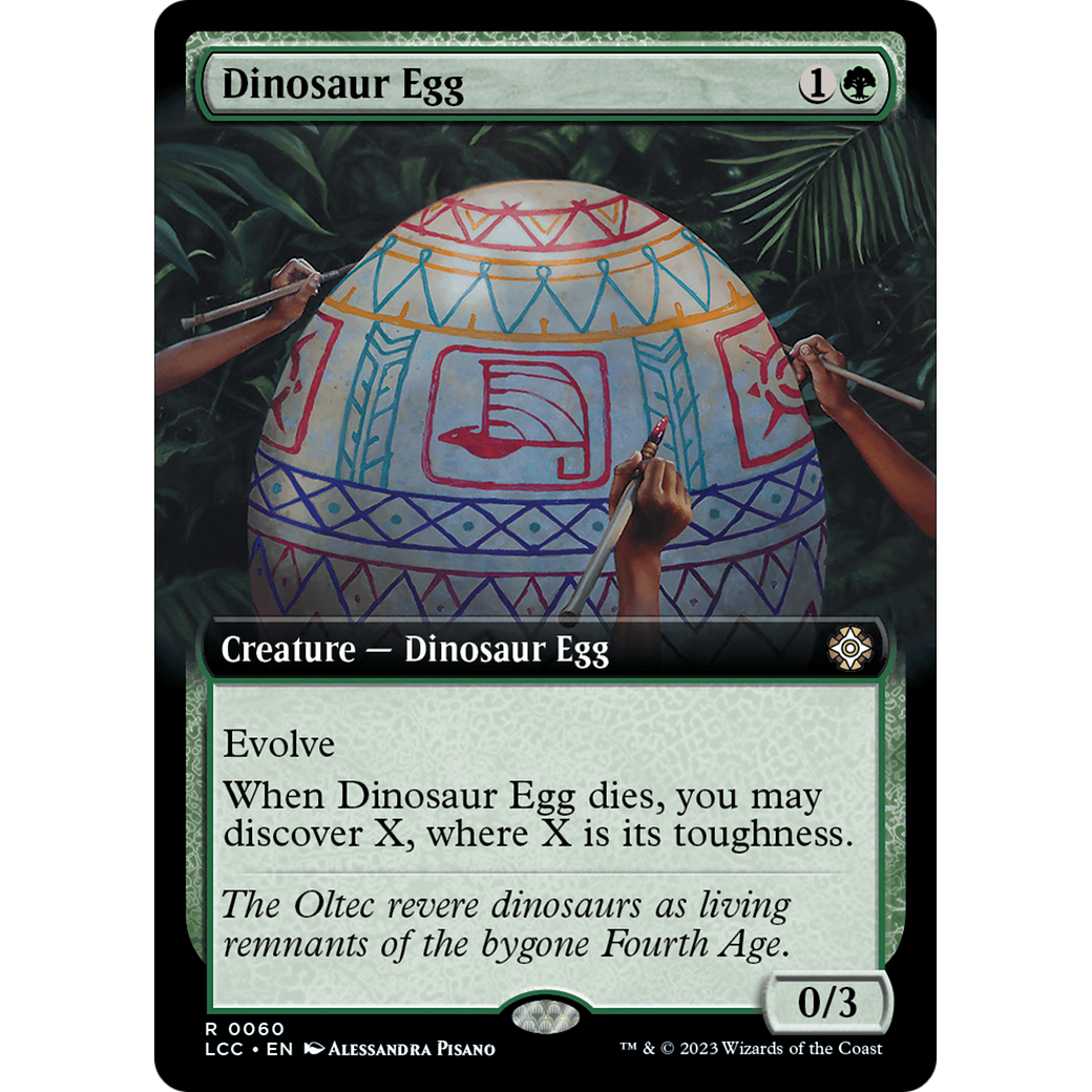Dinosaur Egg (LCC-060) - The Lost Caverns of Ixalan Commander: (Extended Art)