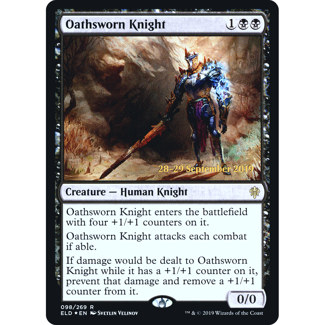 Oathsworn Knight (PRE-098) - Throne of Eldraine Promos Foil
