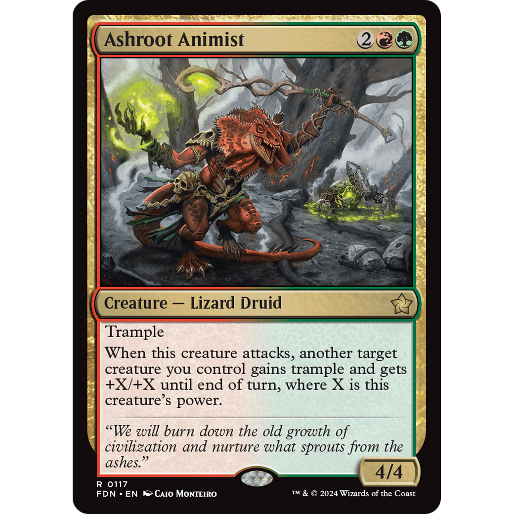 Ashroot Animist (FDN-117) - Foundations Foil