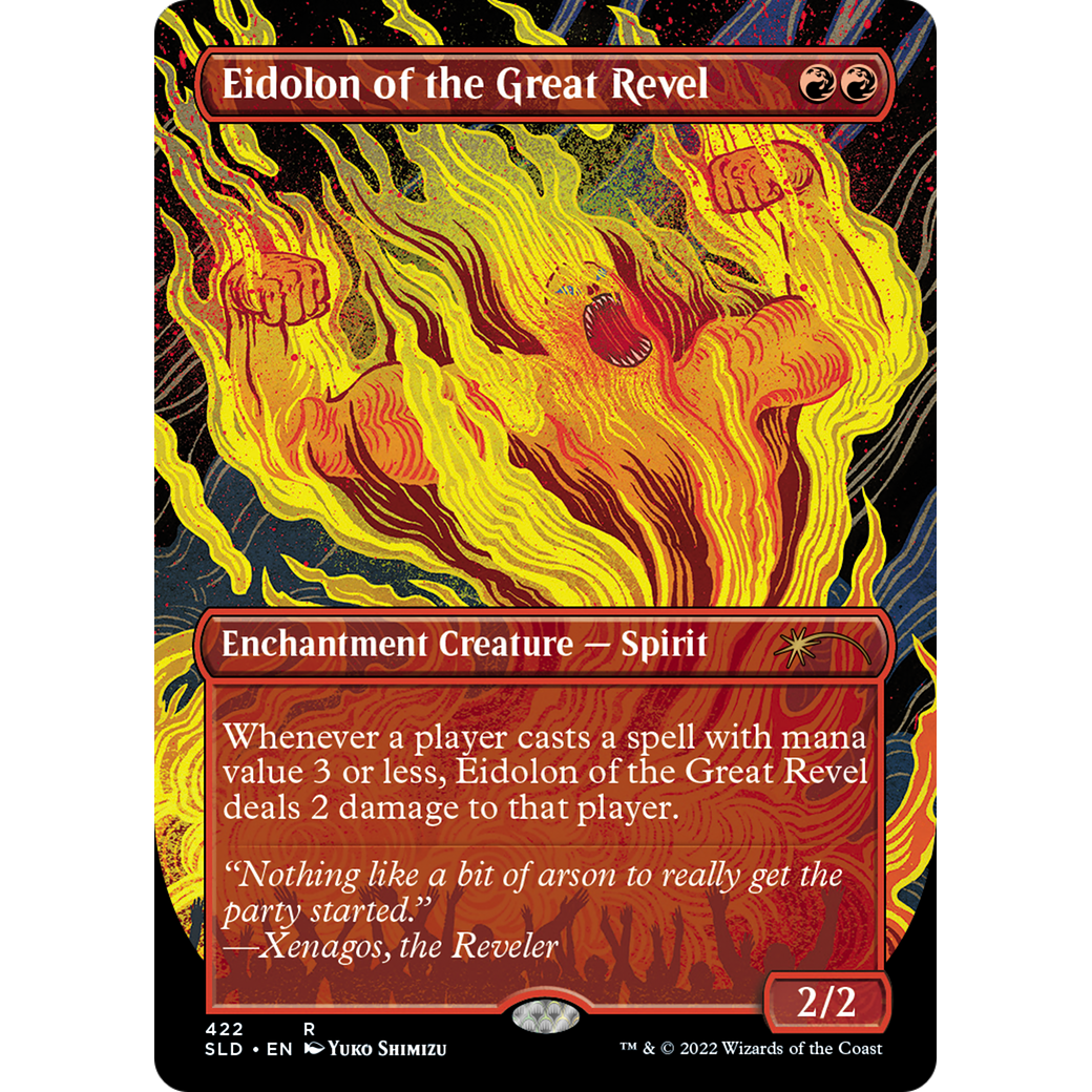 Eidolon of the Great Revel (Borderless) (SLD-422) - Secret Lair Drop (Borderless)