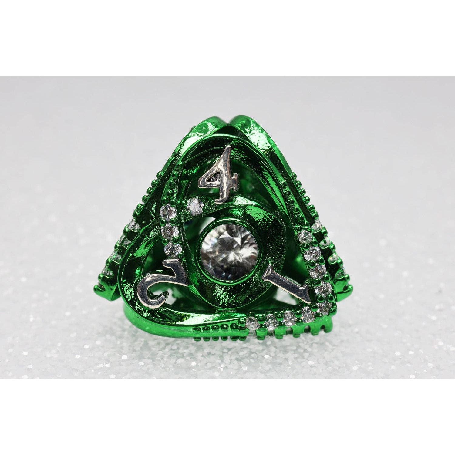Hollow Hearts: Jeweled Green - Metal RPG Dice Set
