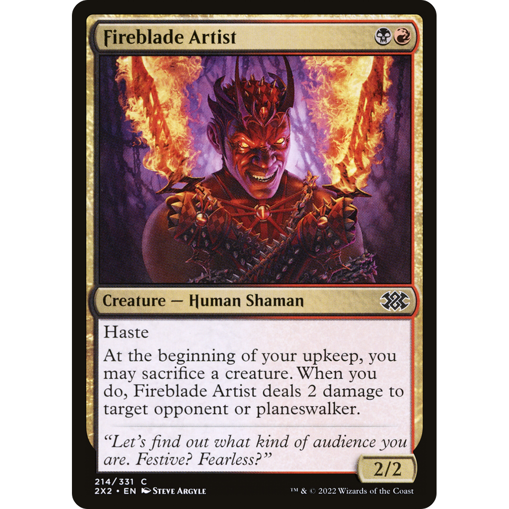 Fireblade Artist (2X2-214) - Double Masters 2022