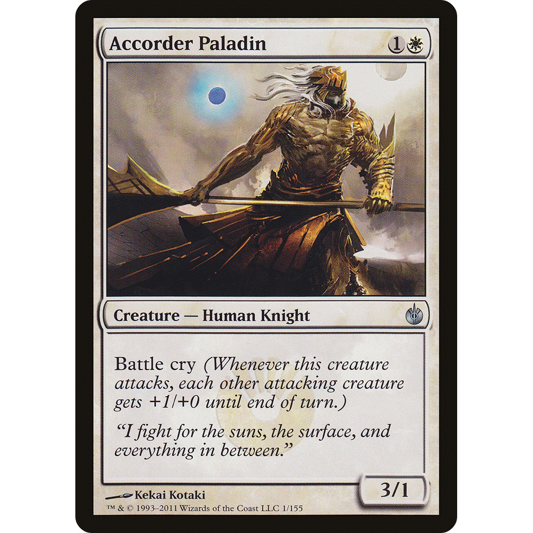 Accorder Paladin (MBS-001) - Mirrodin Besieged Foil