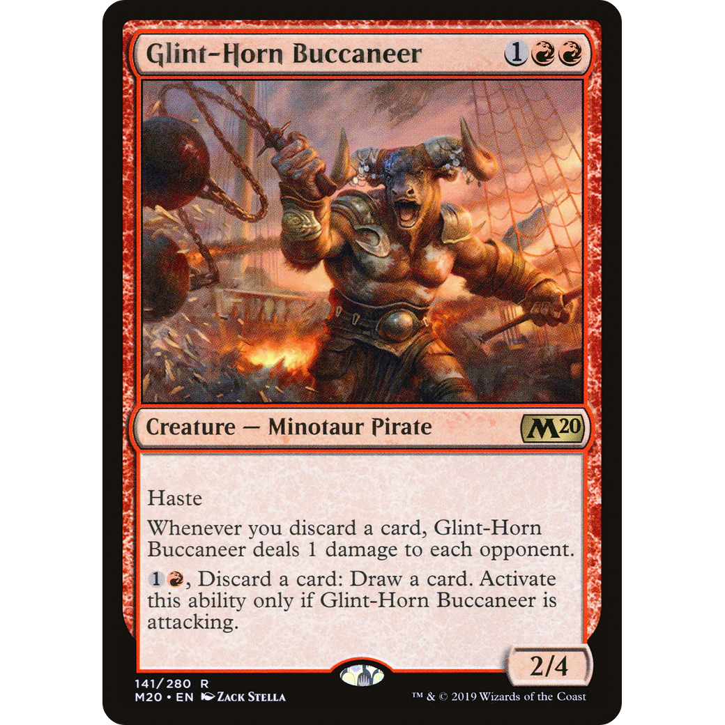 Glint-Horn Buccaneer (M20-141) - Core Set 2020