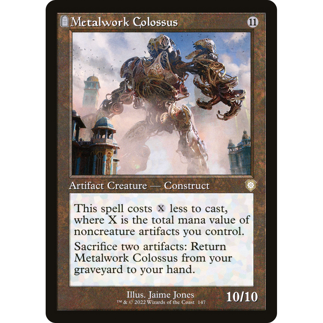 Metalwork Colossus (Retro Frame) (BRC-147) - The Brothers' War Commander: (tombstone)