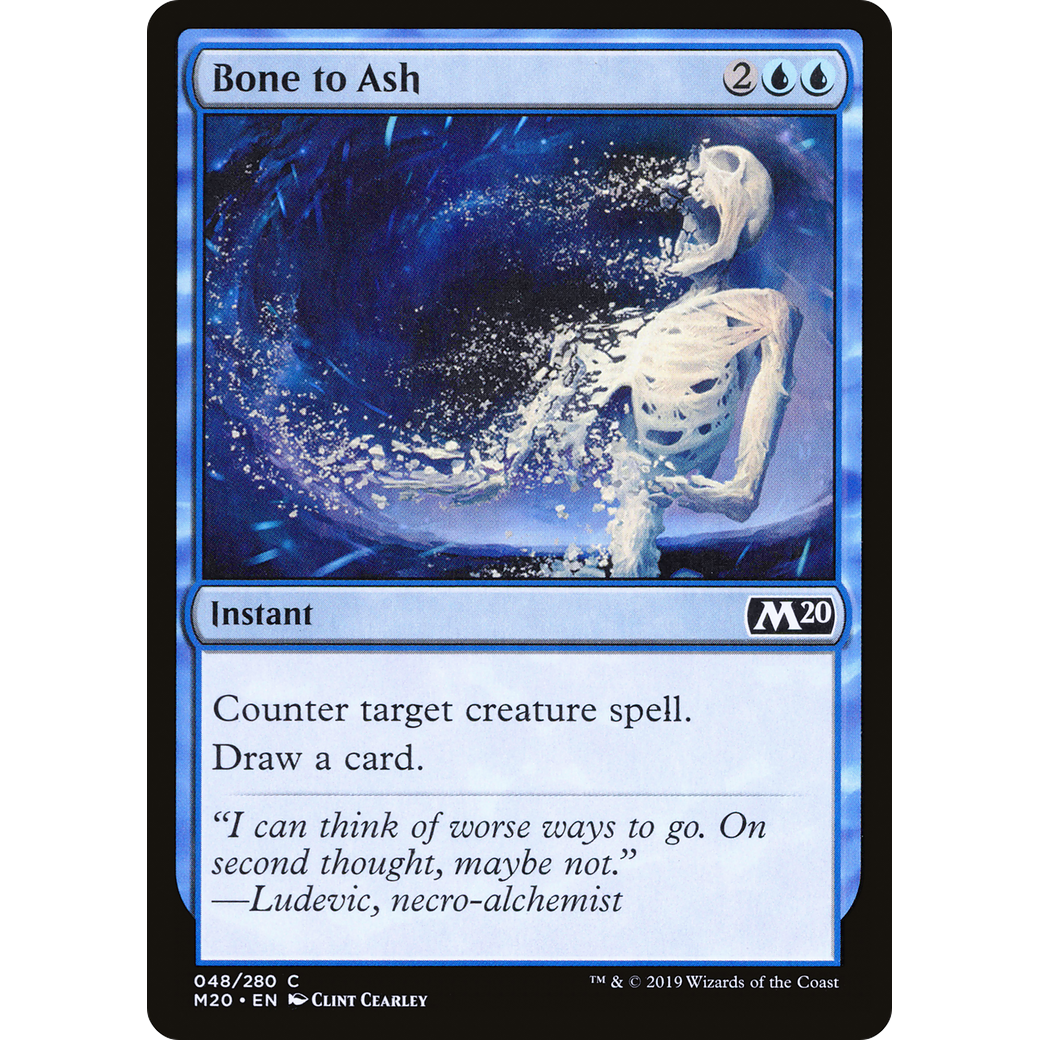 Bone to Ash (M20-048) - Core Set 2020 Foil