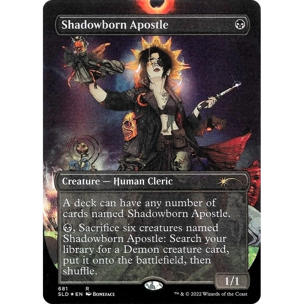 Shadowborn Apostle (681) (SLD-681) - Secret Lair Drop (Borderless) Foil