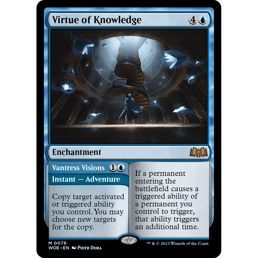 Virtue of Knowledge // Vantress Visions (WOE-076) - Wilds of Eldraine