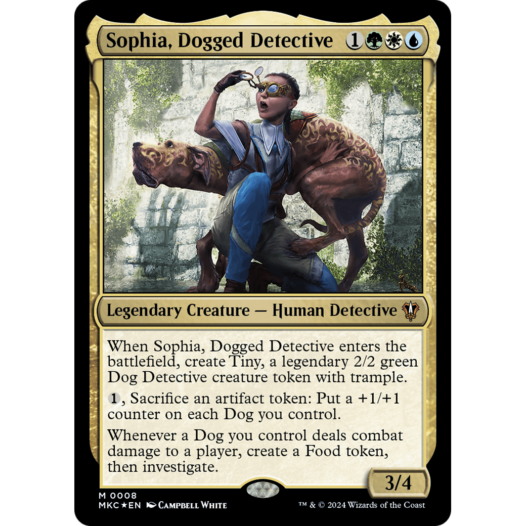 Sophia, Dogged Detective (MKC-008) - Murders at Karlov Manor Commander Foil