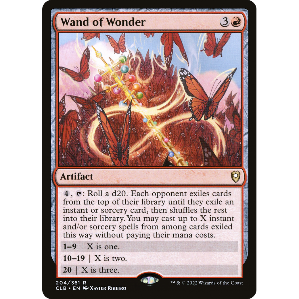 Wand of Wonder (CLB-204) - Commander Legends: Battle for Baldur's Gate Foil