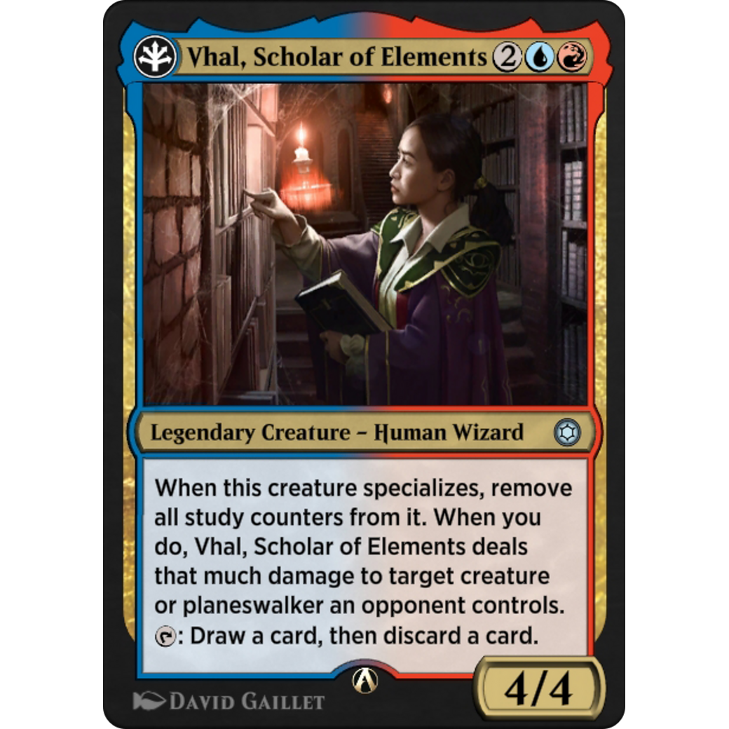 Vhal, Scholar of Elements (HBG-08R) - Alchemy Horizons: Baldur's Gate