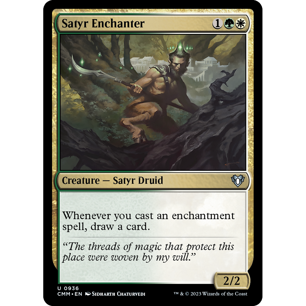 Satyr Enchanter (CMM-936) - Commander Masters