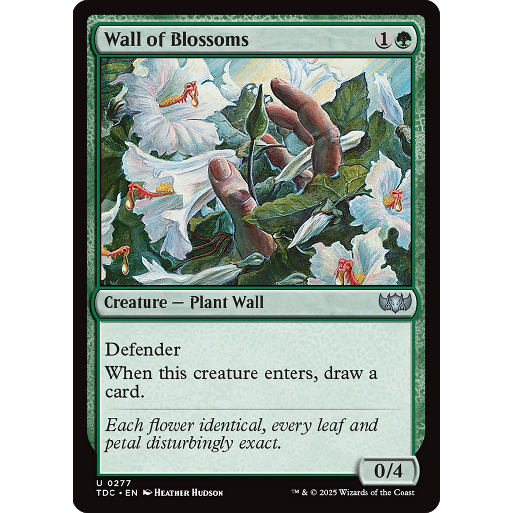 Wall of Blossoms (TDC-277) - Commander: Tarkir: Dragonstorm