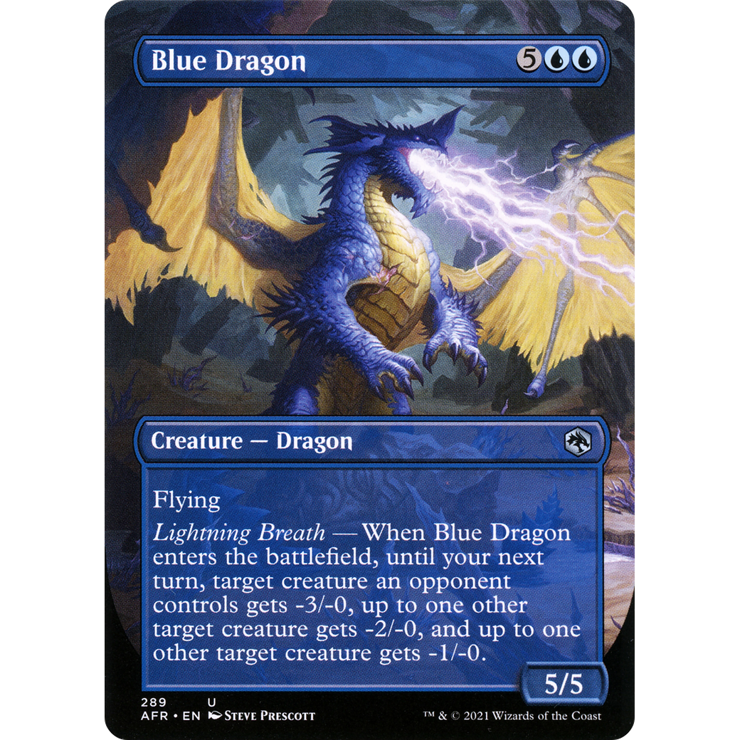 Blue Dragon (AFR-289) - Adventures in the Forgotten Realms (Borderless) Foil
