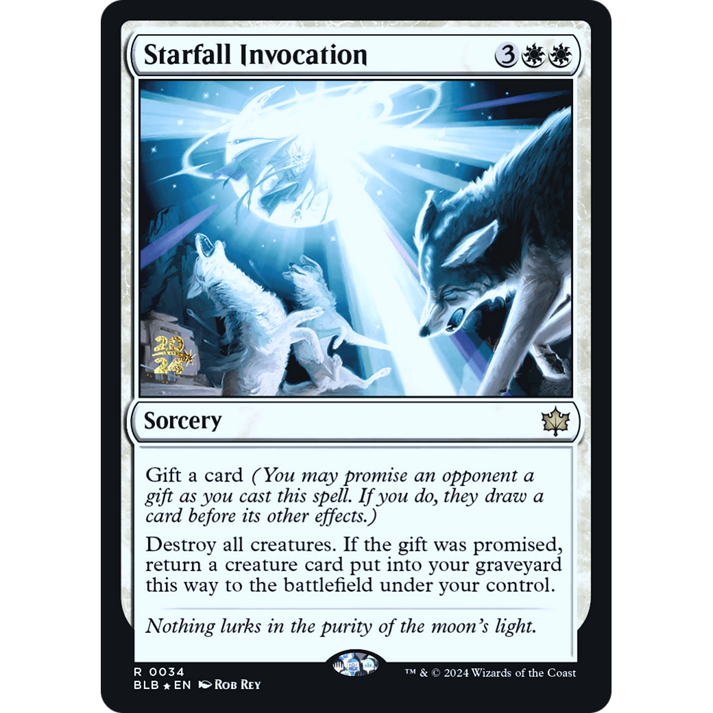 Starfall Invocation (PRE-34S) - Bloomburrow Promos Foil