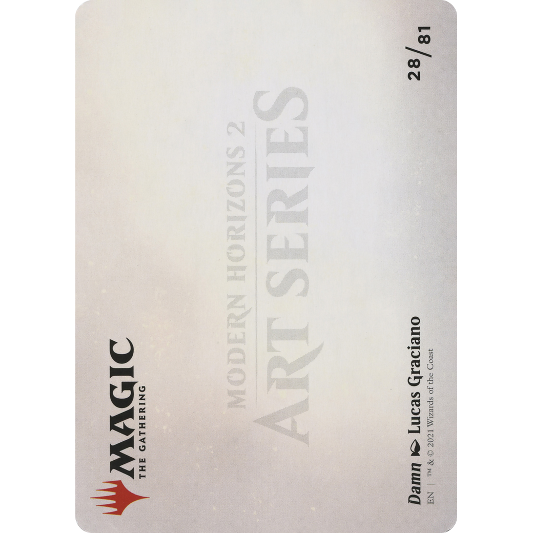 Damn // Damn (AMH2-028) - Modern Horizons 2 Art Series (Borderless) Foil