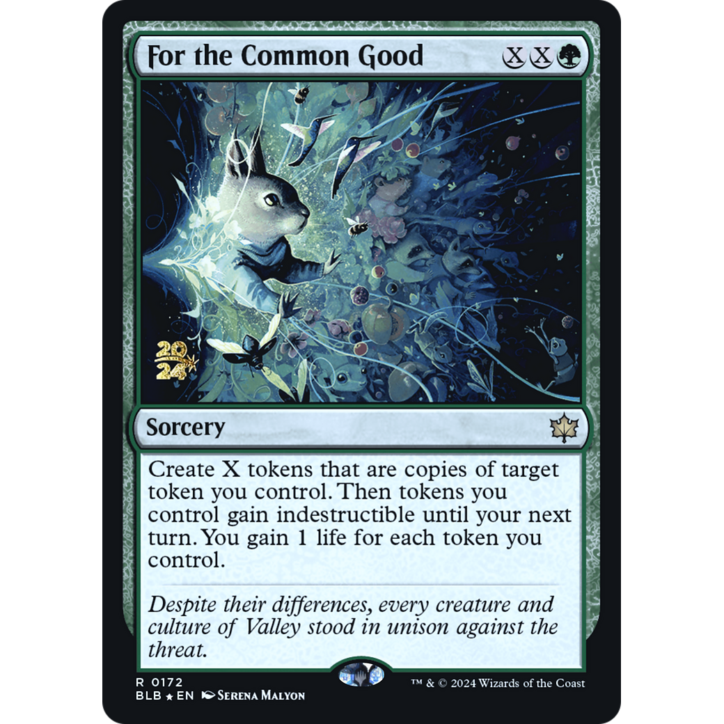 For the Common Good (PRE-172S) - Bloomburrow Promos Foil