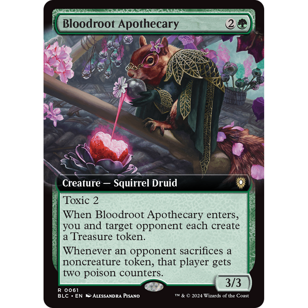 Bloodroot Apothecary (BLC-061) - Bloomburrow Commander: (Extended Art)