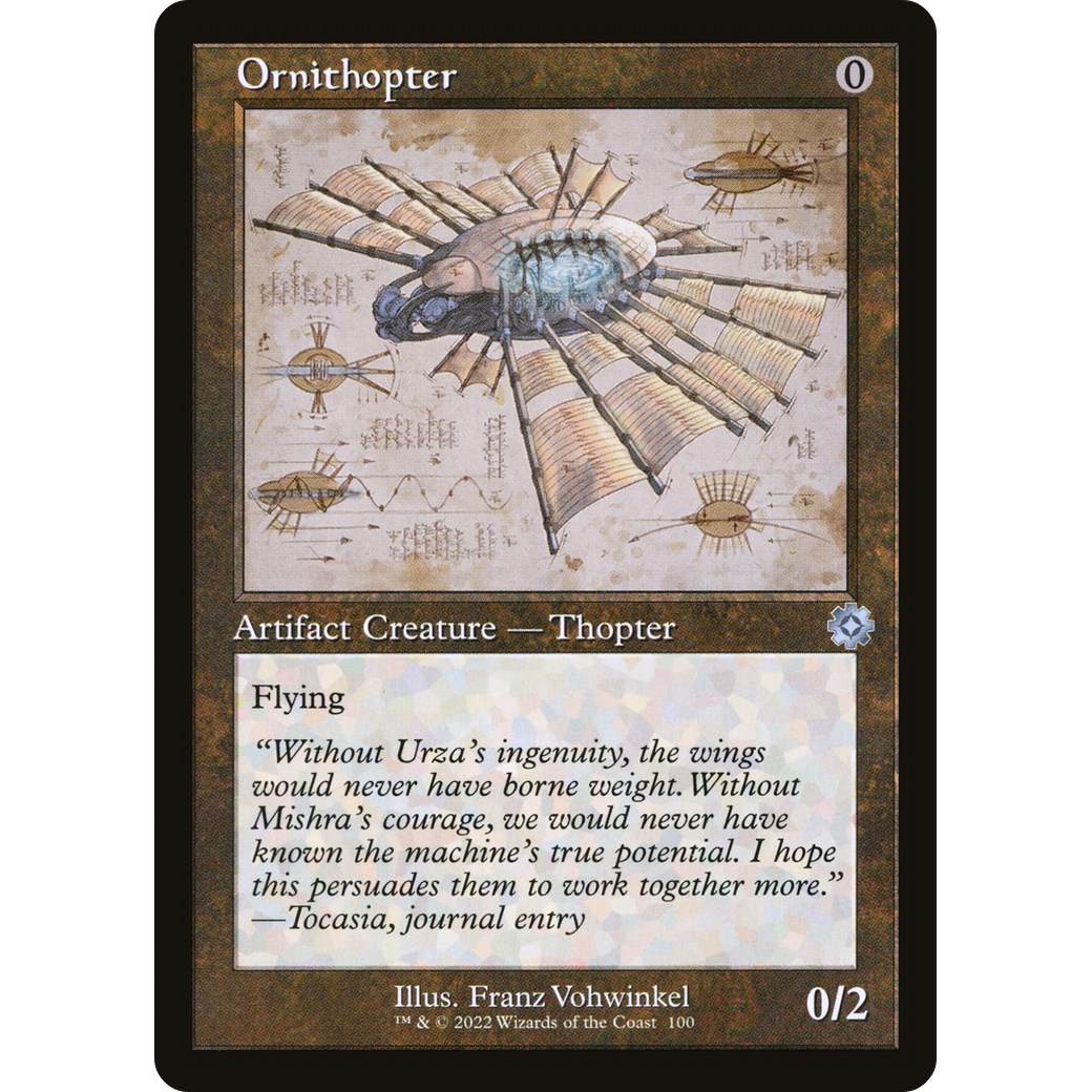 Ornithopter (Schematic) (BRR-100) - The Brothers' War Retro Artifacts