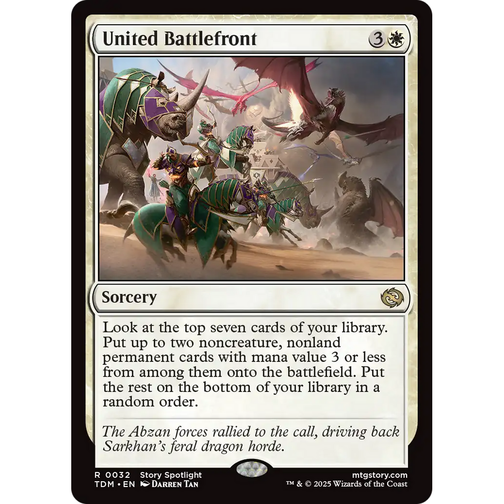 United Battlefront (TDM-032) - Tarkir: Dragonstorm Foil