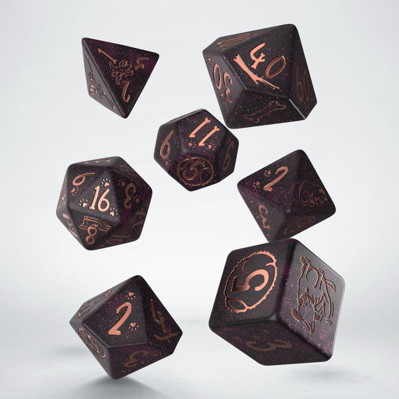 Dog: Luna Set of 7 Polyhedral Dice