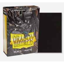 Dragon Shield 60ct Japanese Size Sleeves: Black Matte