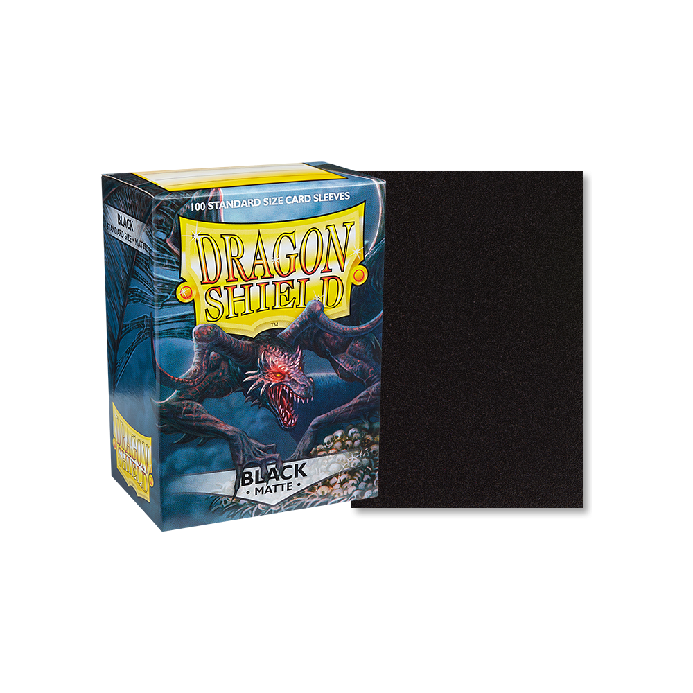 Dragon Shield 100ct Sleeves: Matte Black