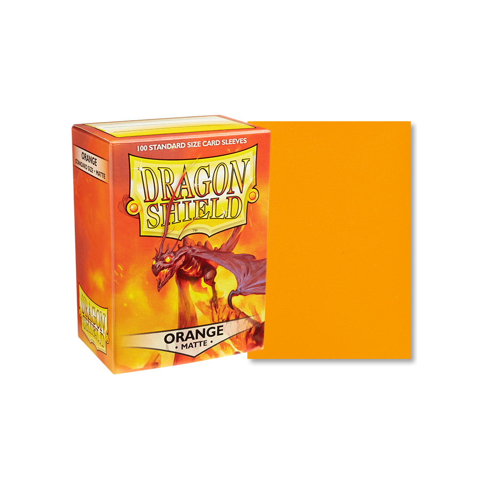 Dragon Shield Sleeves 100ct: Orange Matte