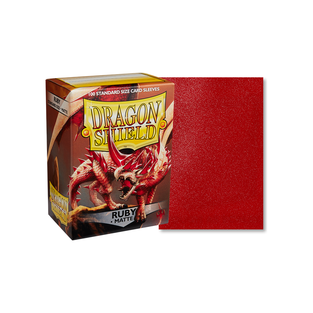 Dragon Shield 100ct Sleeves: Ruby Matte