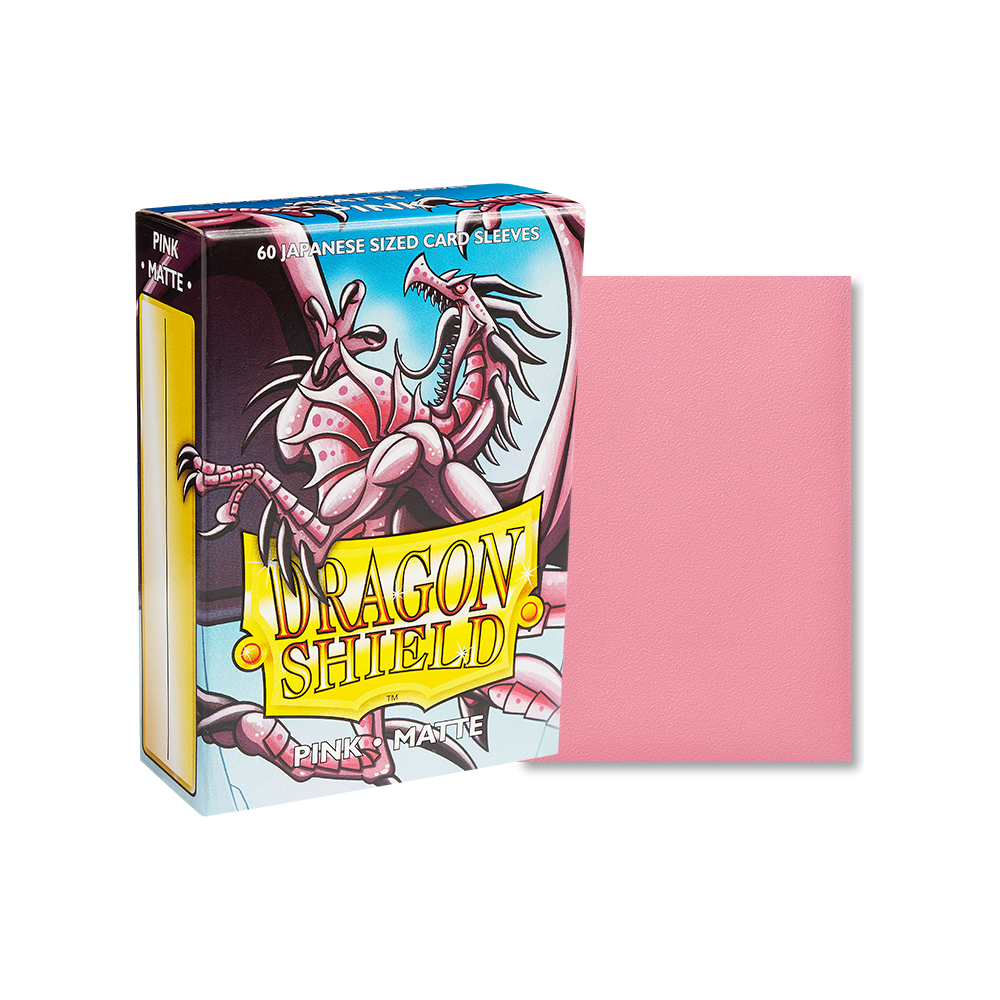 Dragon Shield 60ct Japanese Size Sleeves: Pink Matte