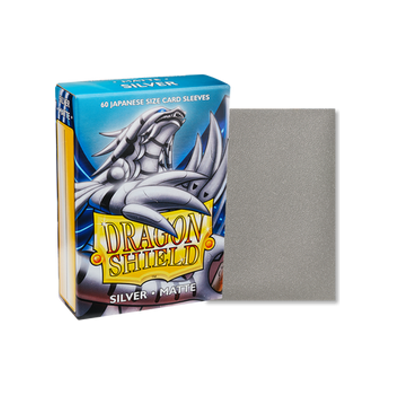 Dragon Shield Japanese Size 60ct Sleeves: Silver Matte