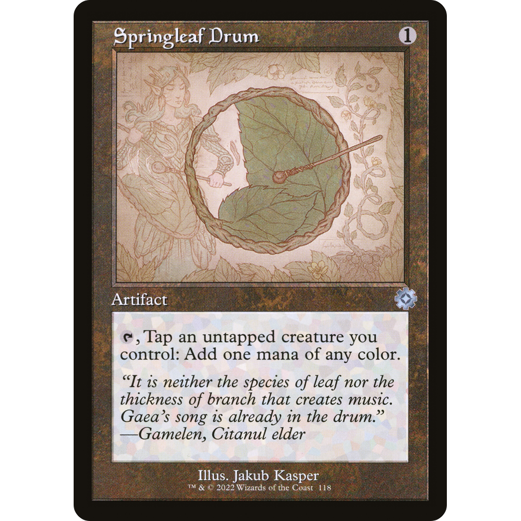 Springleaf Drum (Schematic) (BRR-118) - The Brothers' War Retro Artifacts