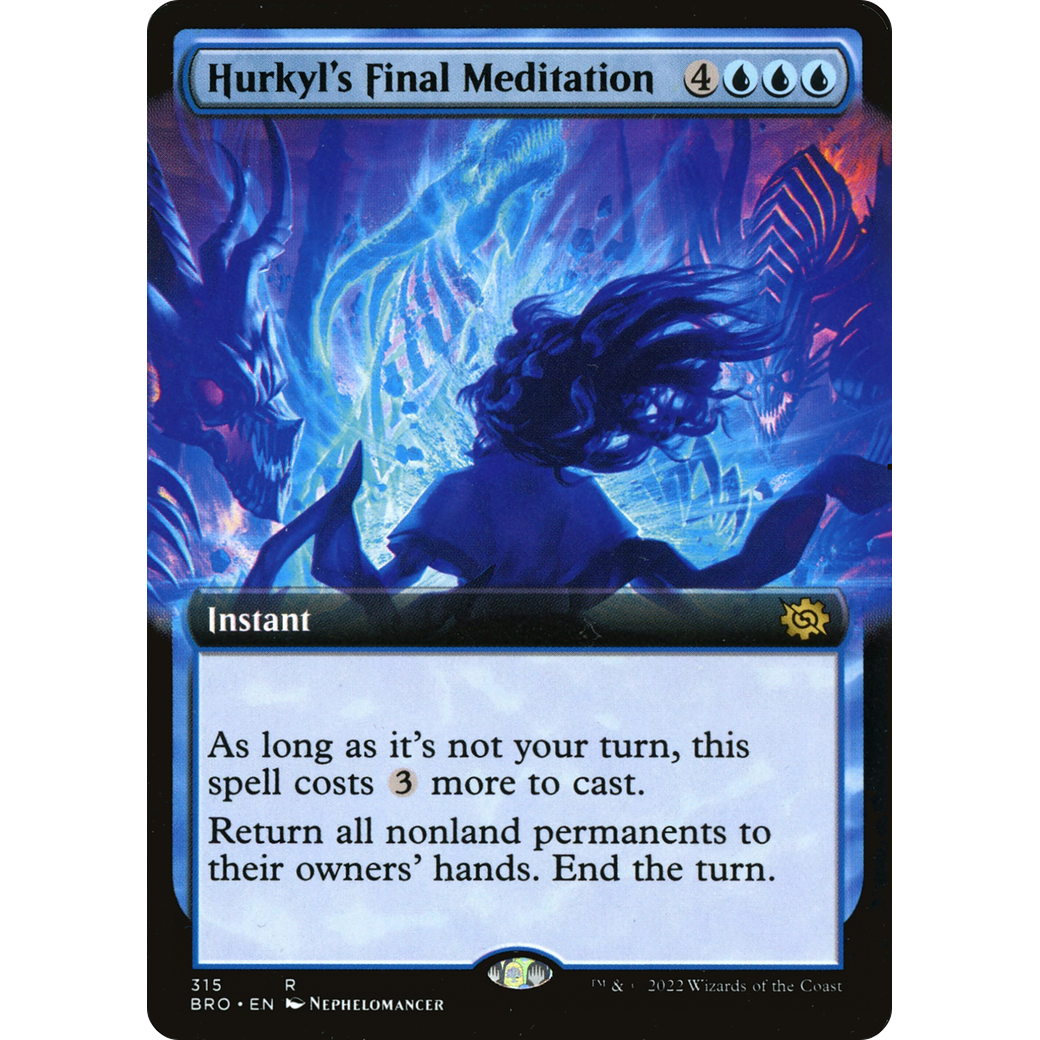 Hurkyl's Final Meditation (Extended Art) (BRO-315) - The Brothers' War: (Extended Art) Foil