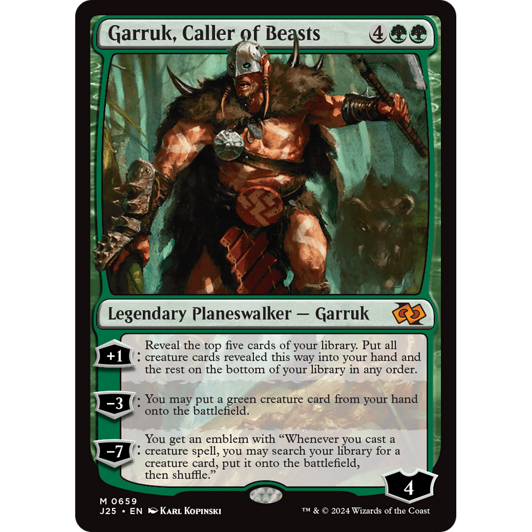 Garruk, Caller of Beasts (J25-659) - Foundations Jumpstart