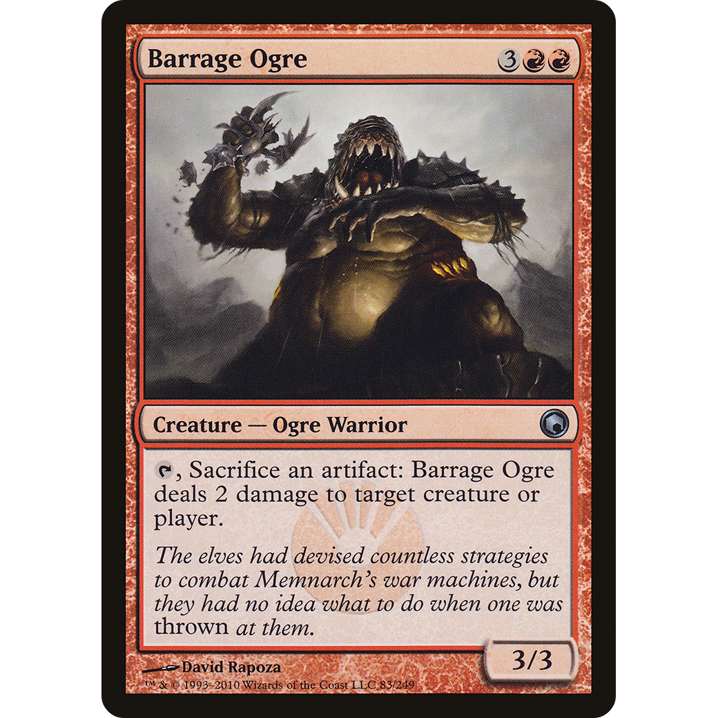 Barrage Ogre (SOM-083) - Scars of Mirrodin Foil