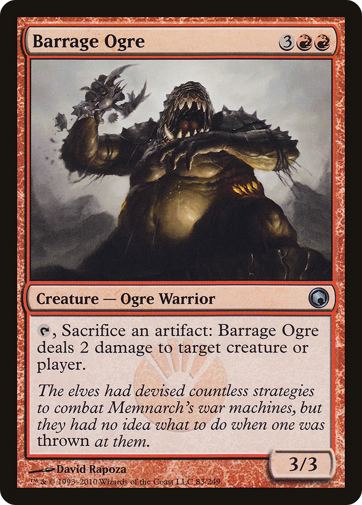 Barrage Ogre (SOM-083) - Scars of Mirrodin Foil
