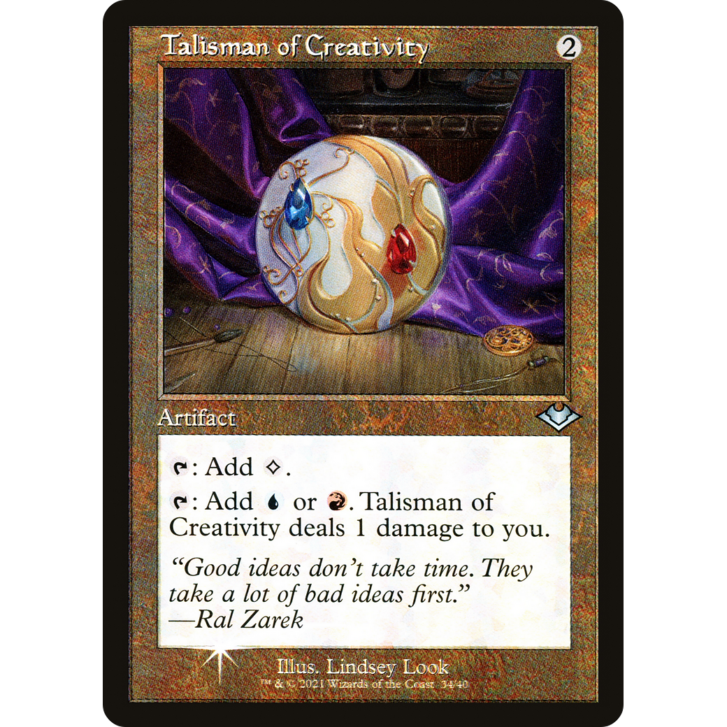 Talisman of Creativity (Retro Frame) (MH1-034) - Modern Horizons 1 Timeshifts Foil