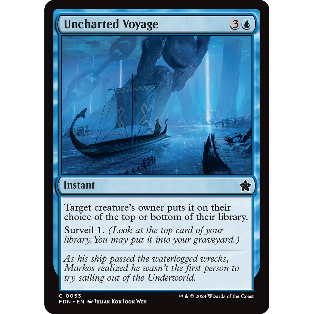 Uncharted Voyage (FDN-053) - Foundations Foil