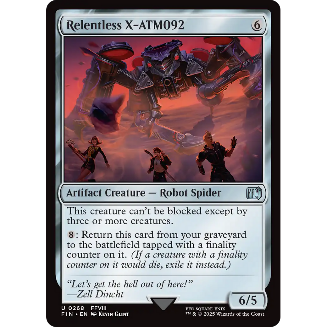 Relentless X-ATM092 (FIN-268) - FINAL FANTASY Foil