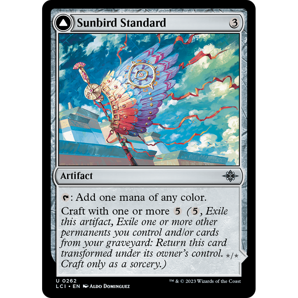 Sunbird Standard // Sunbird Effigy (LCI-262) - The Lost Caverns of Ixalan Foil