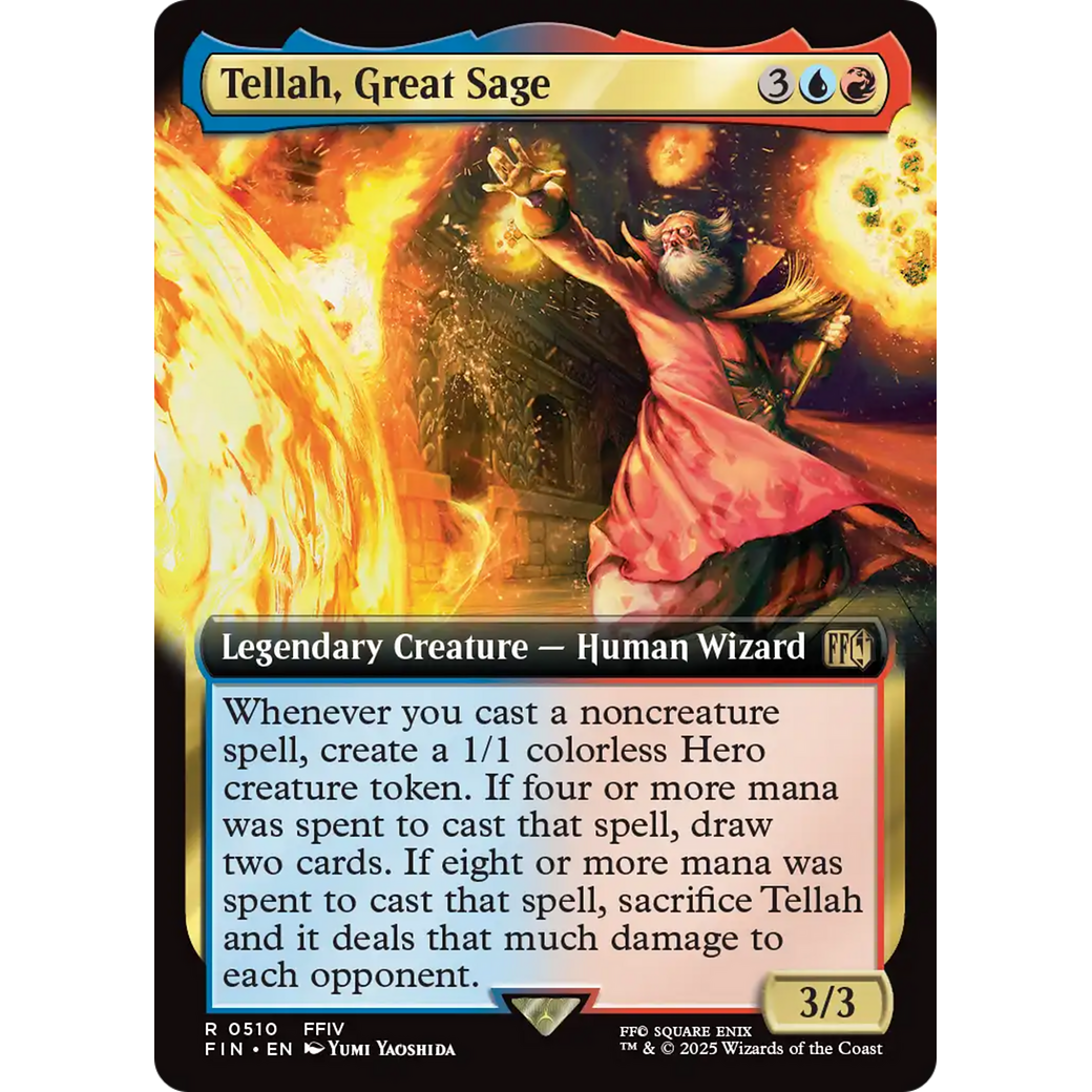 Tellah, Great Sage (FIN-510) - FINAL FANTASY: (Extended Art) Foil