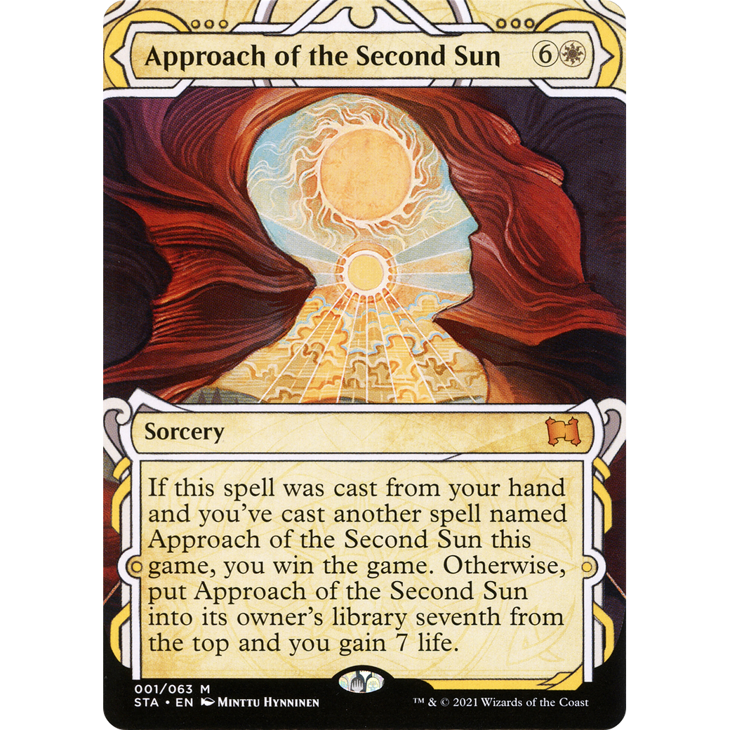 Approach of the Second Sun (STA-001) - Strixhaven Mystical Archive: (Showcase) (Borderless) Foil