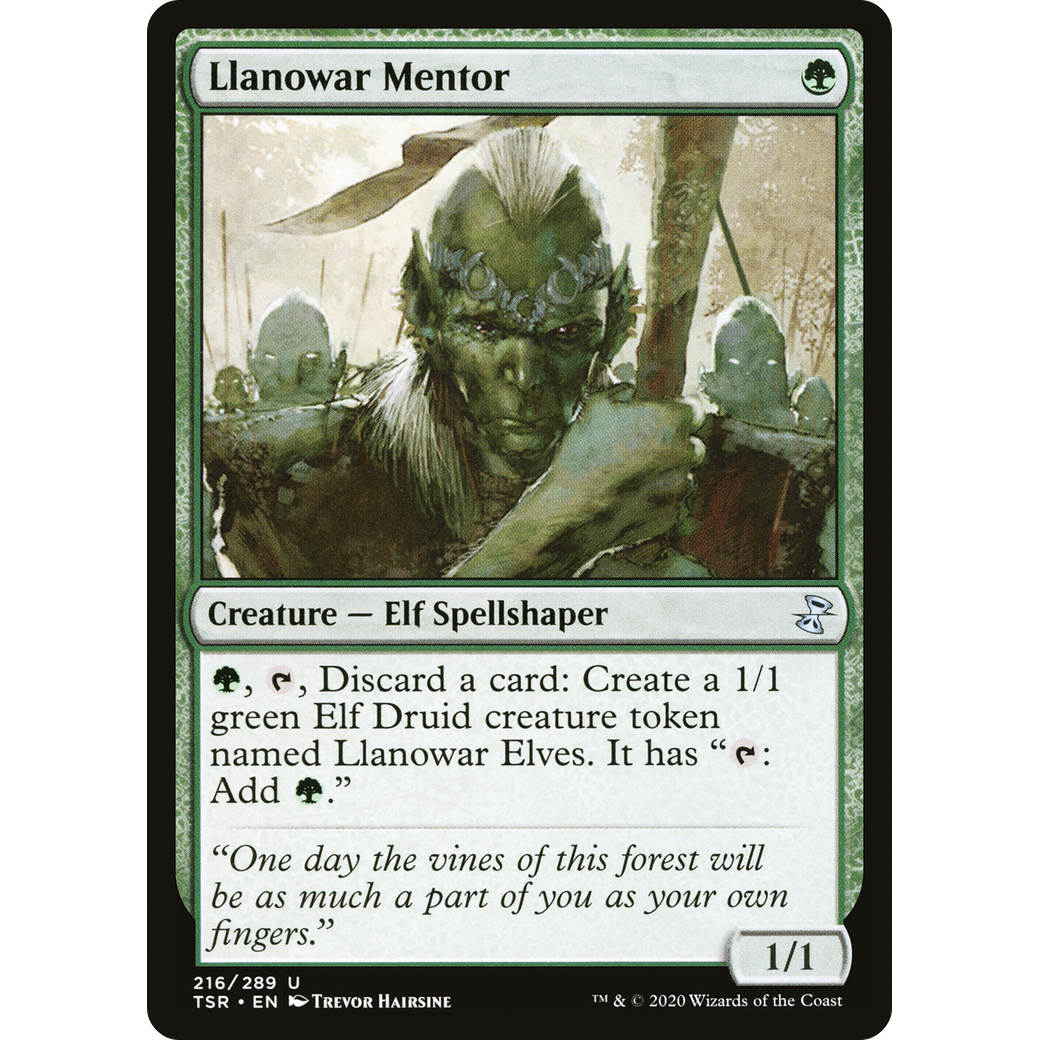 Llanowar Mentor (TSR-216) - Time Spiral Remastered Foil