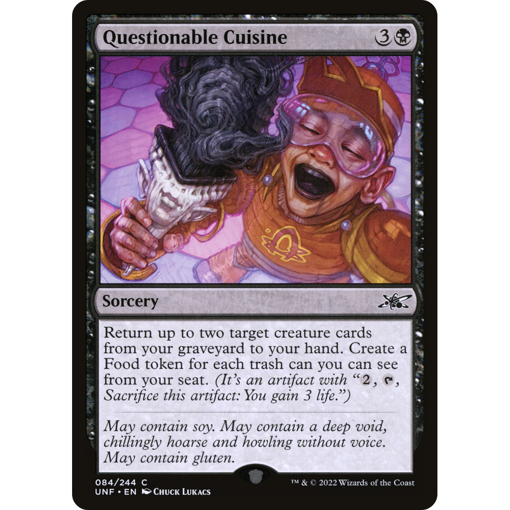 Questionable Cuisine (UNF-084) - Unfinity Foil